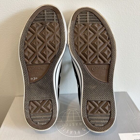 Converse All Star Low Double Tongue Black Teal Sneakers Size 6.5 EUC 553442F - Picture 7 of 8